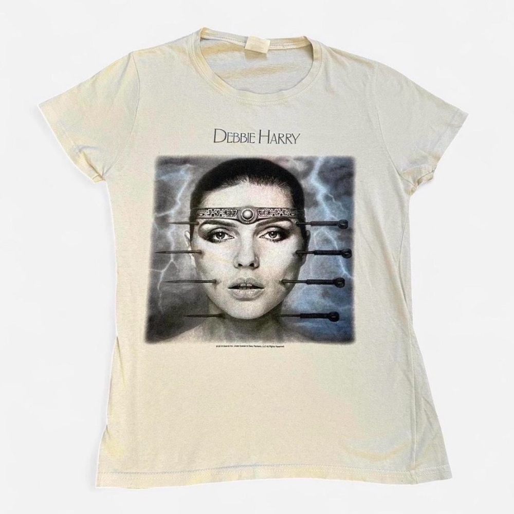 Bay Island Cream Debbie Harry Hr Giger Graphic Tee